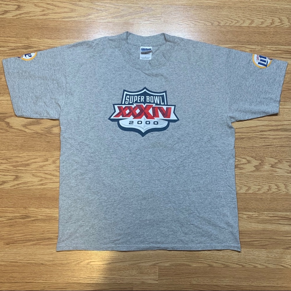 Vintage Super Bowl 2000 NFL Graphic T-Shirt Miller